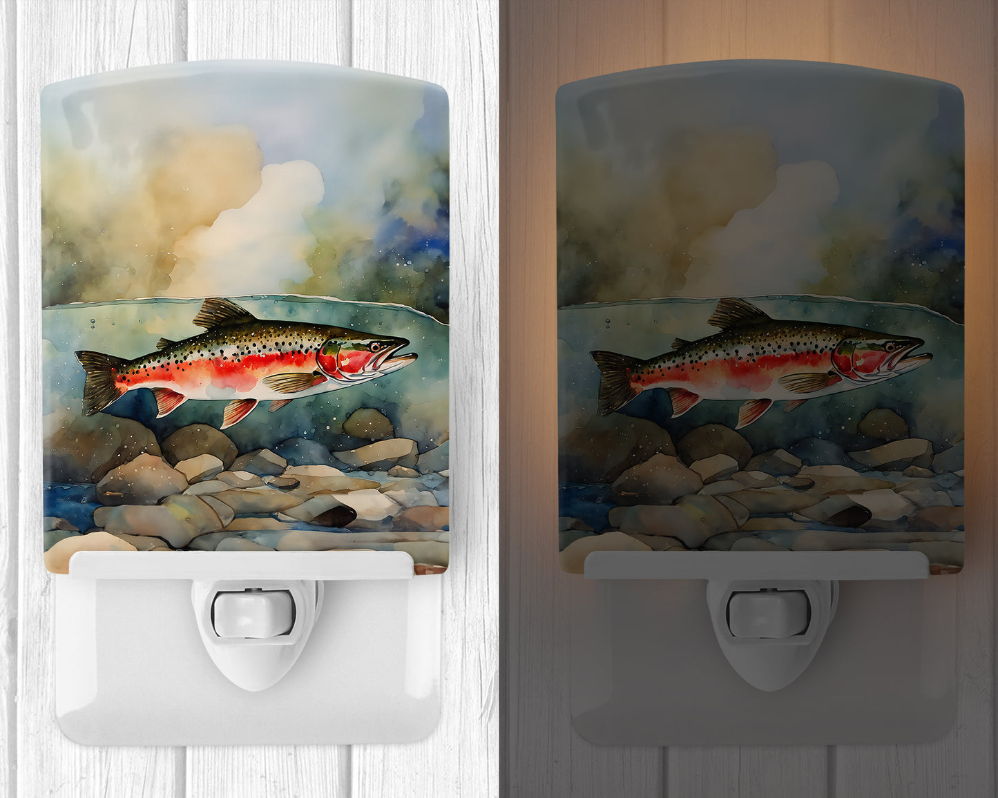 Trout Ceramic Night Light