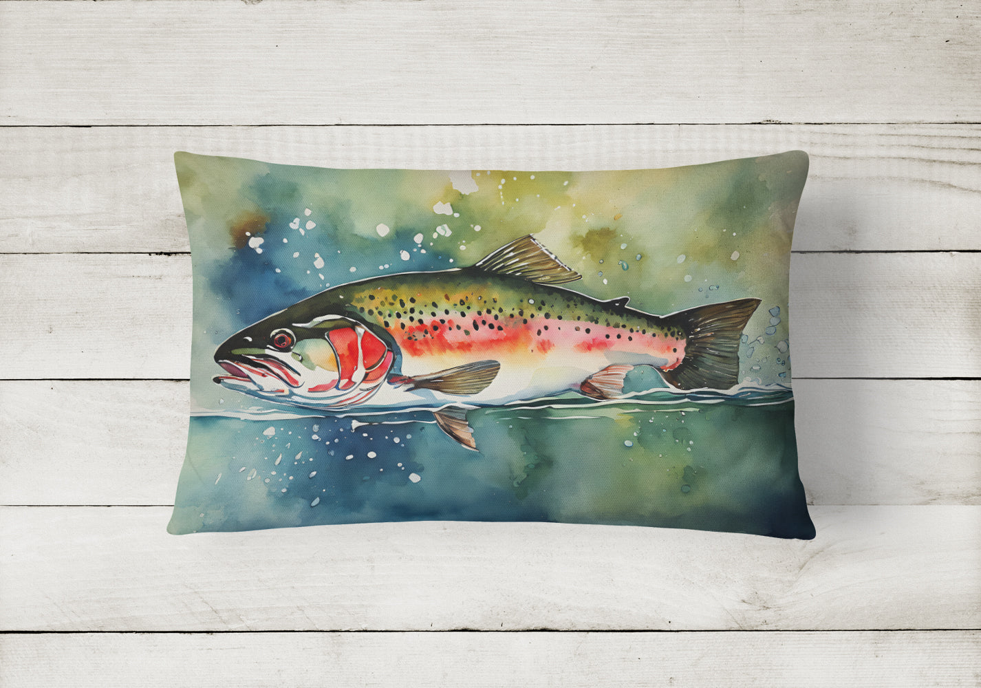 Trout Throw Pillow