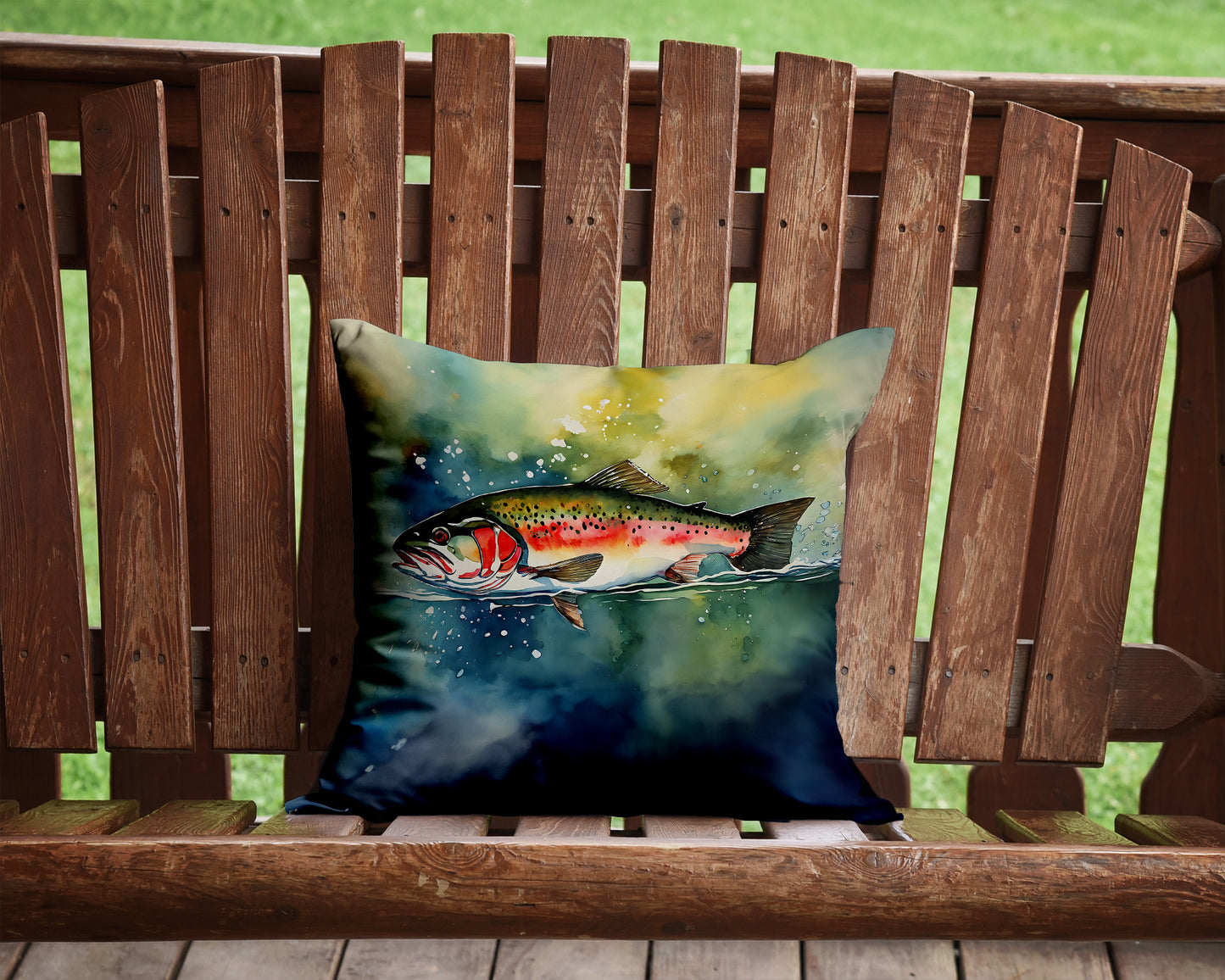 Trout Throw Pillow