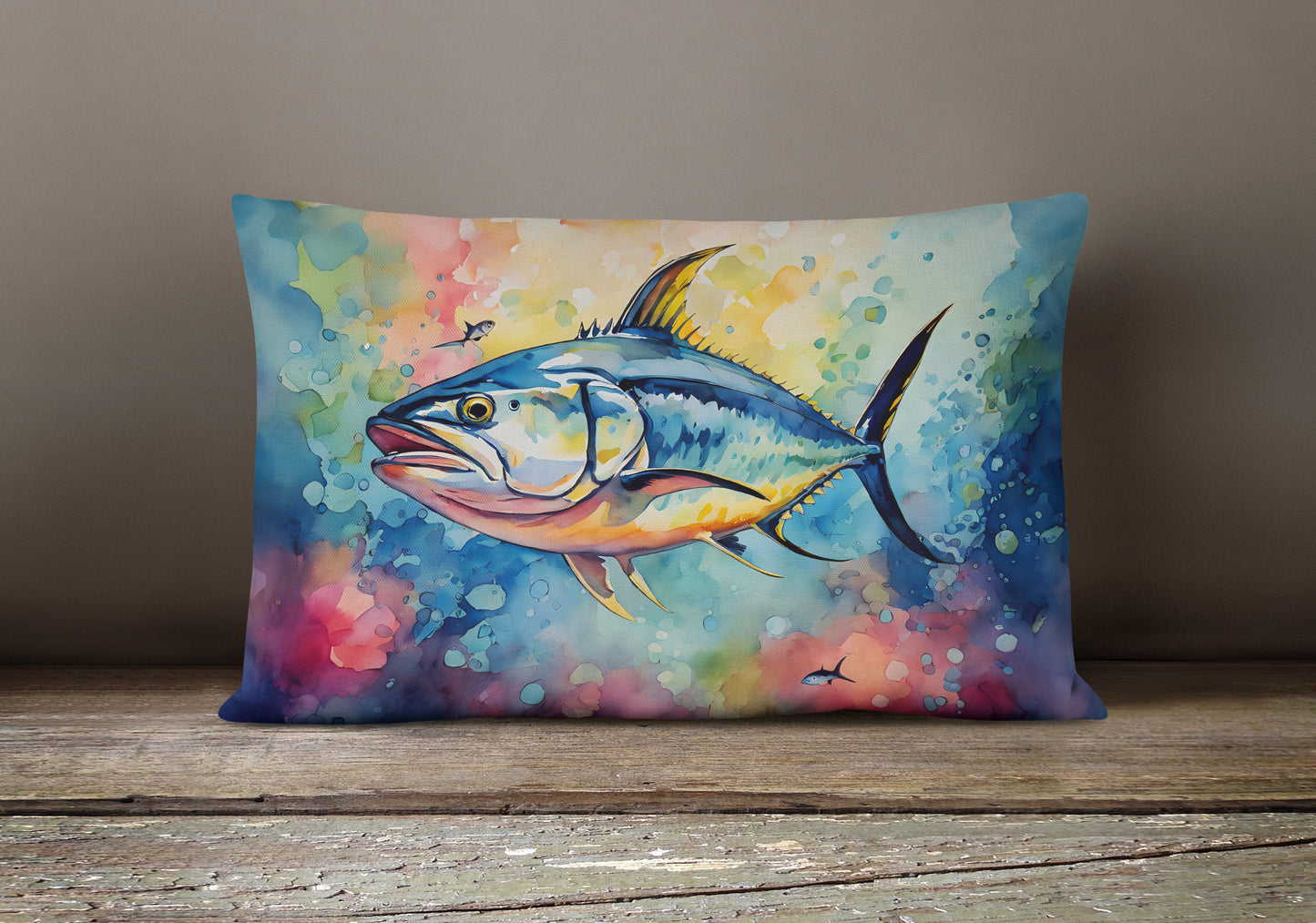 Yellowfin Tuna Throw Pillow