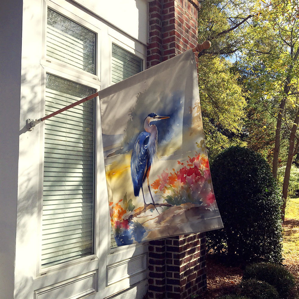Blue Heron House Flag