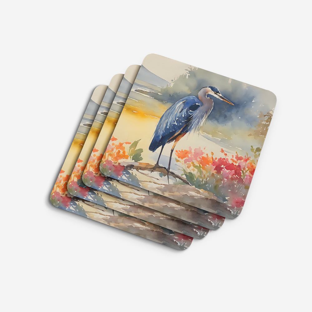 Blue Heron Foam Coasters