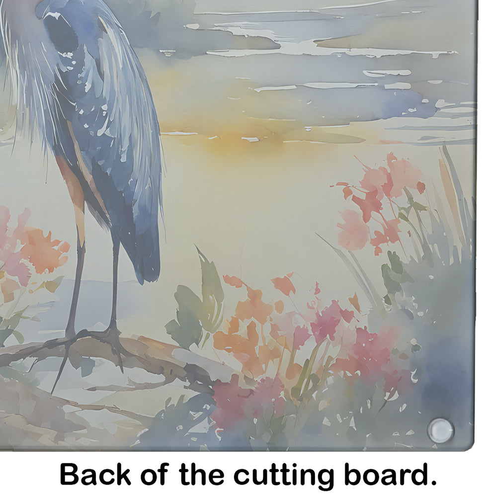 Blue Heron Glass Cutting Board