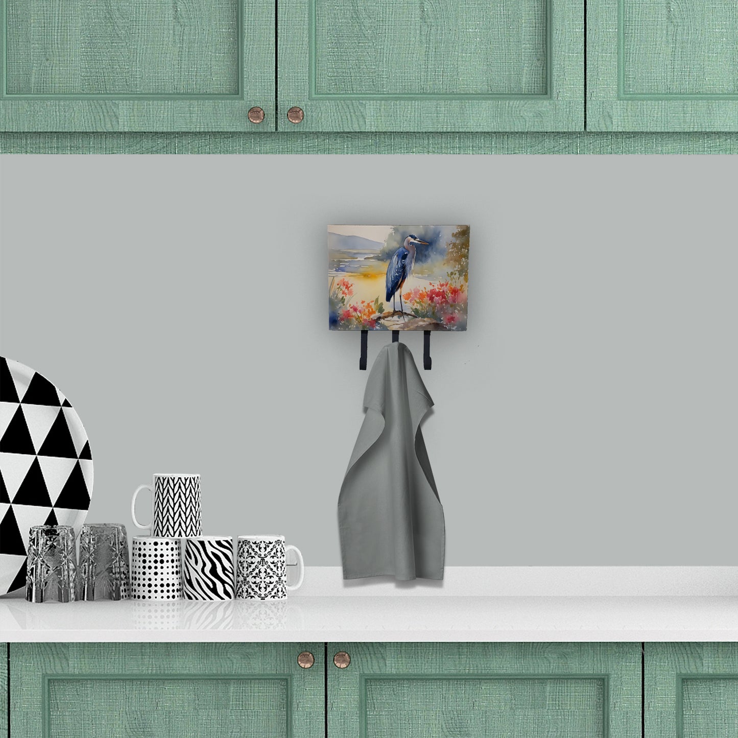 Blue Heron Leash or Key Holder