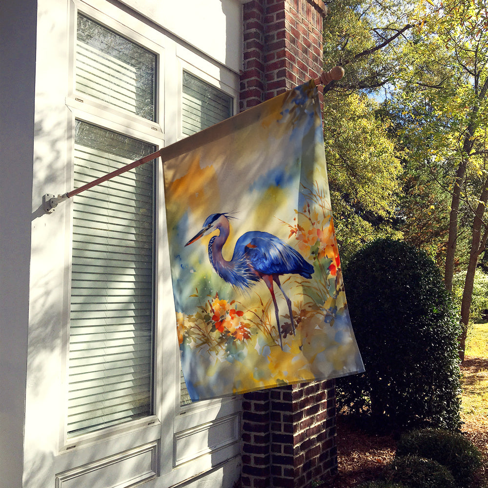 Blue Heron House Flag