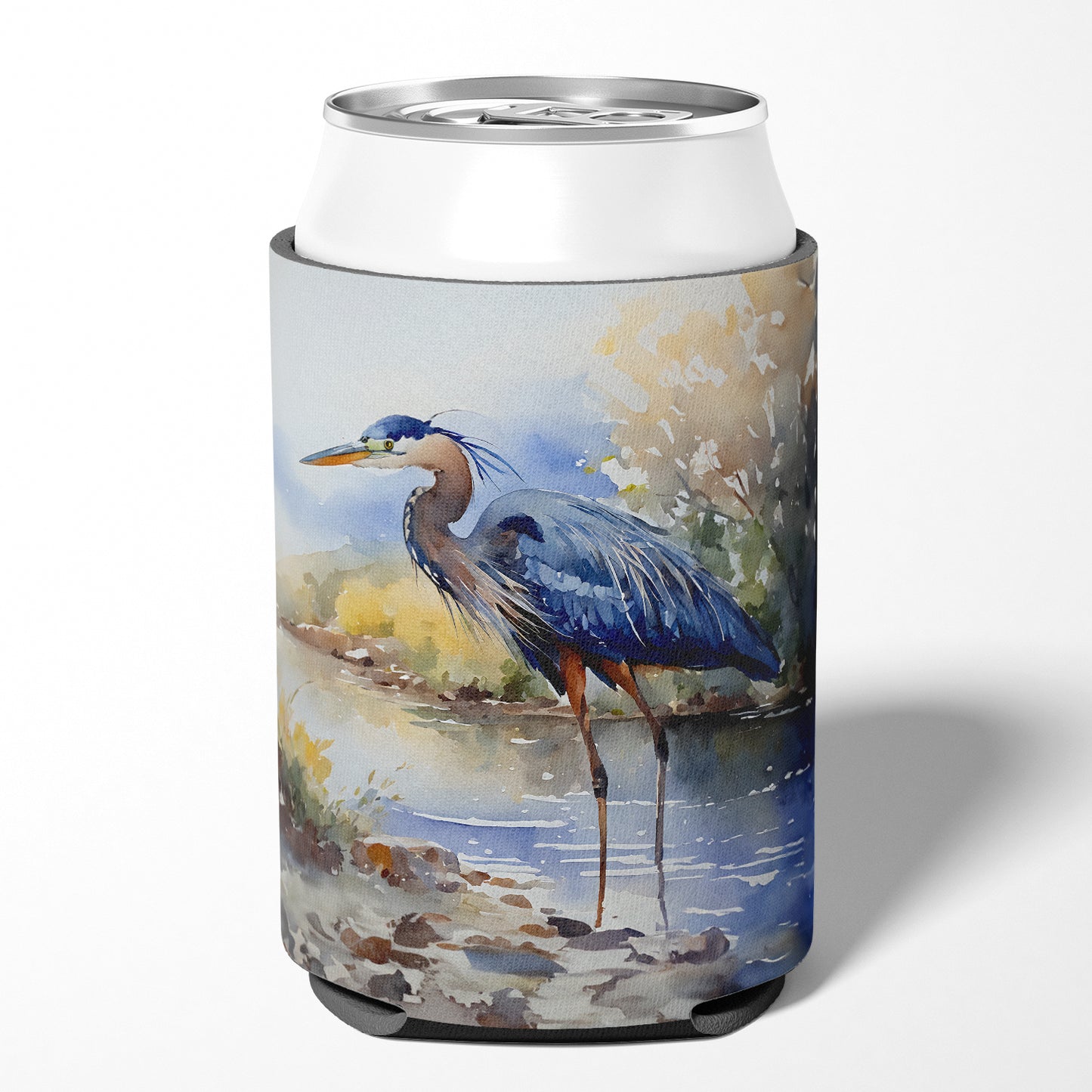 Blue Heron Can or Bottle Hugger