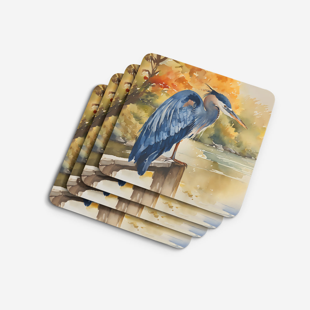 Blue Heron Foam Coasters