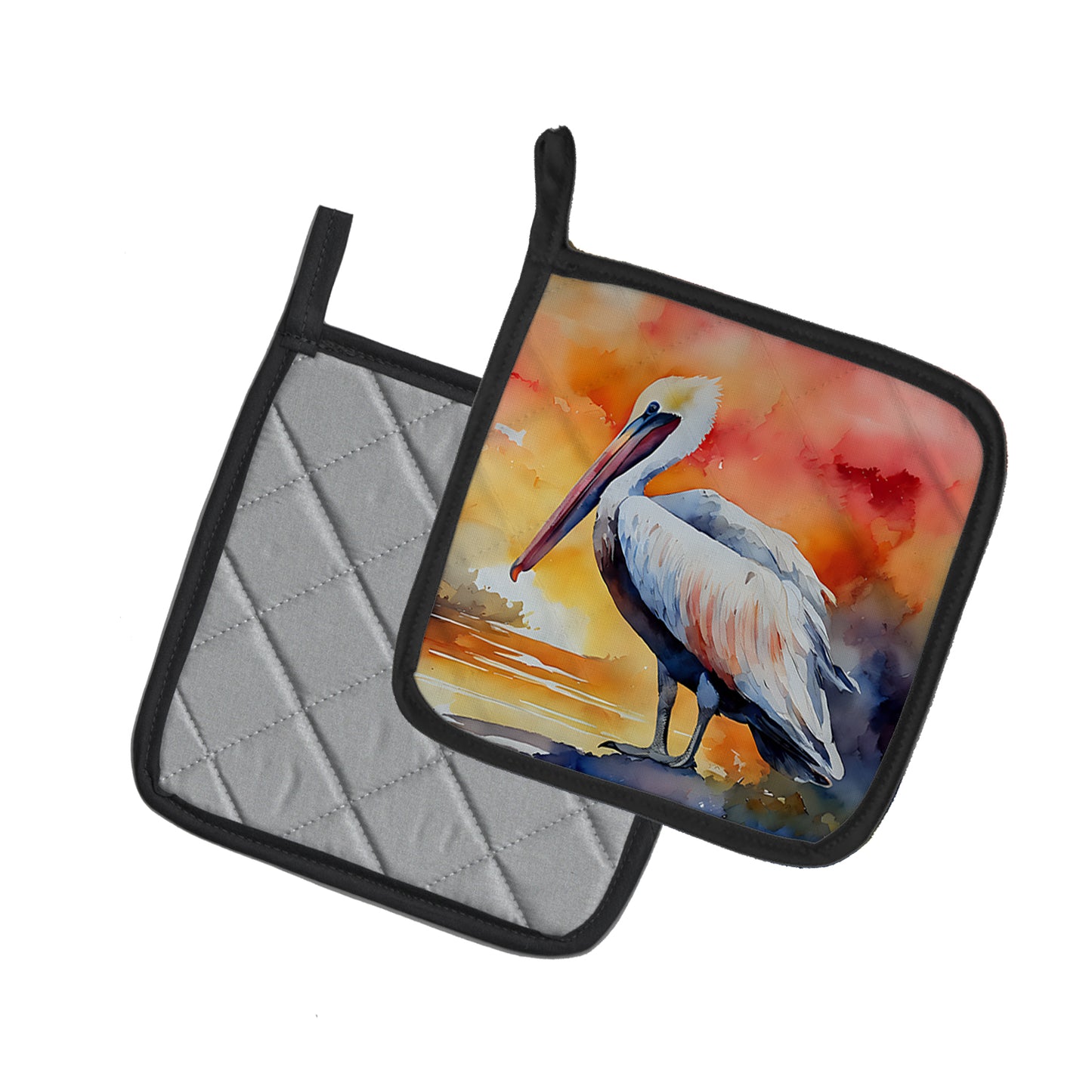 Pelican Pair of Pot Holders