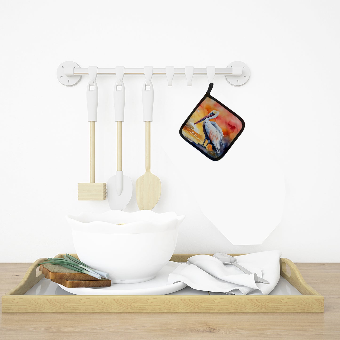 Pelican Pair of Pot Holders