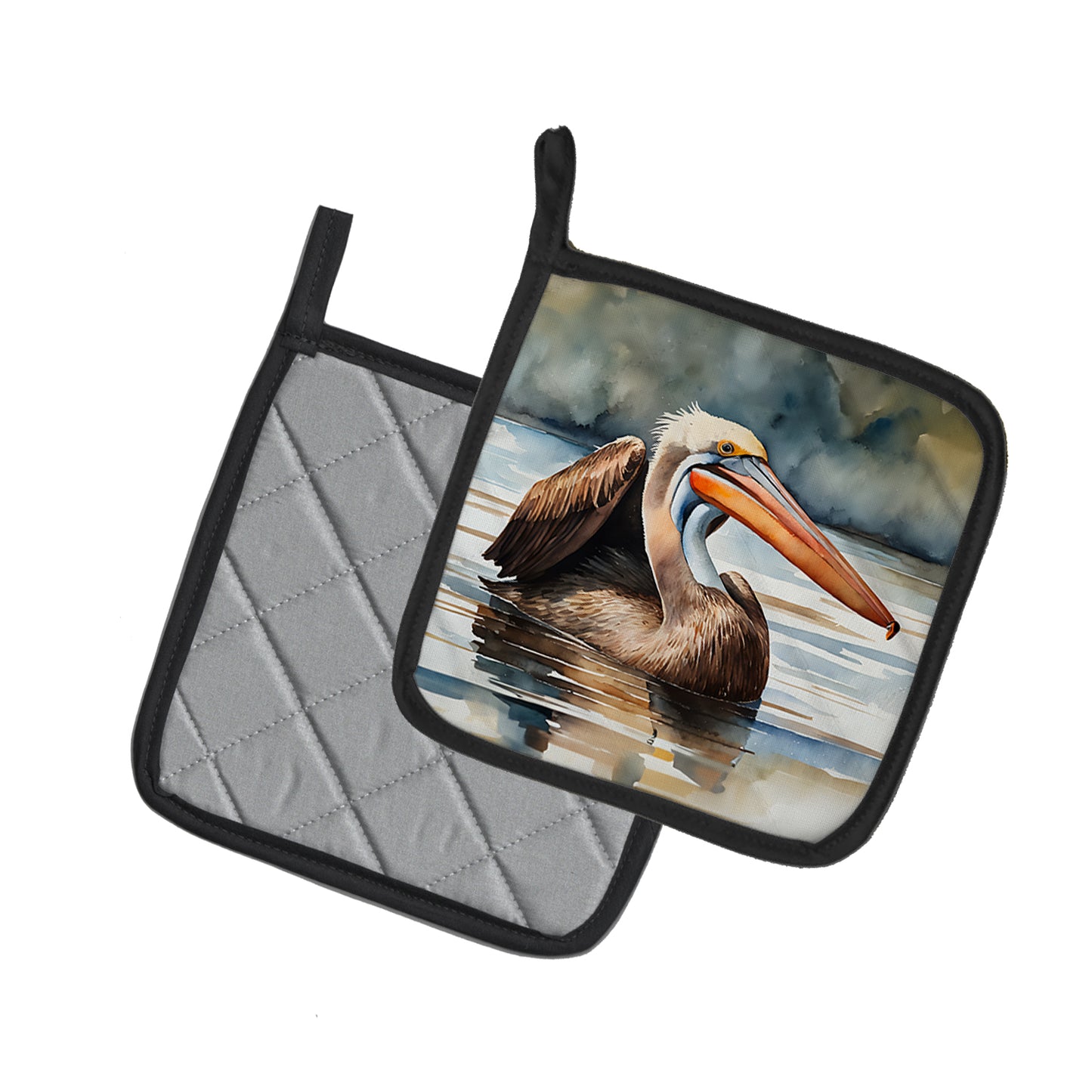 Pelican Pair of Pot Holders