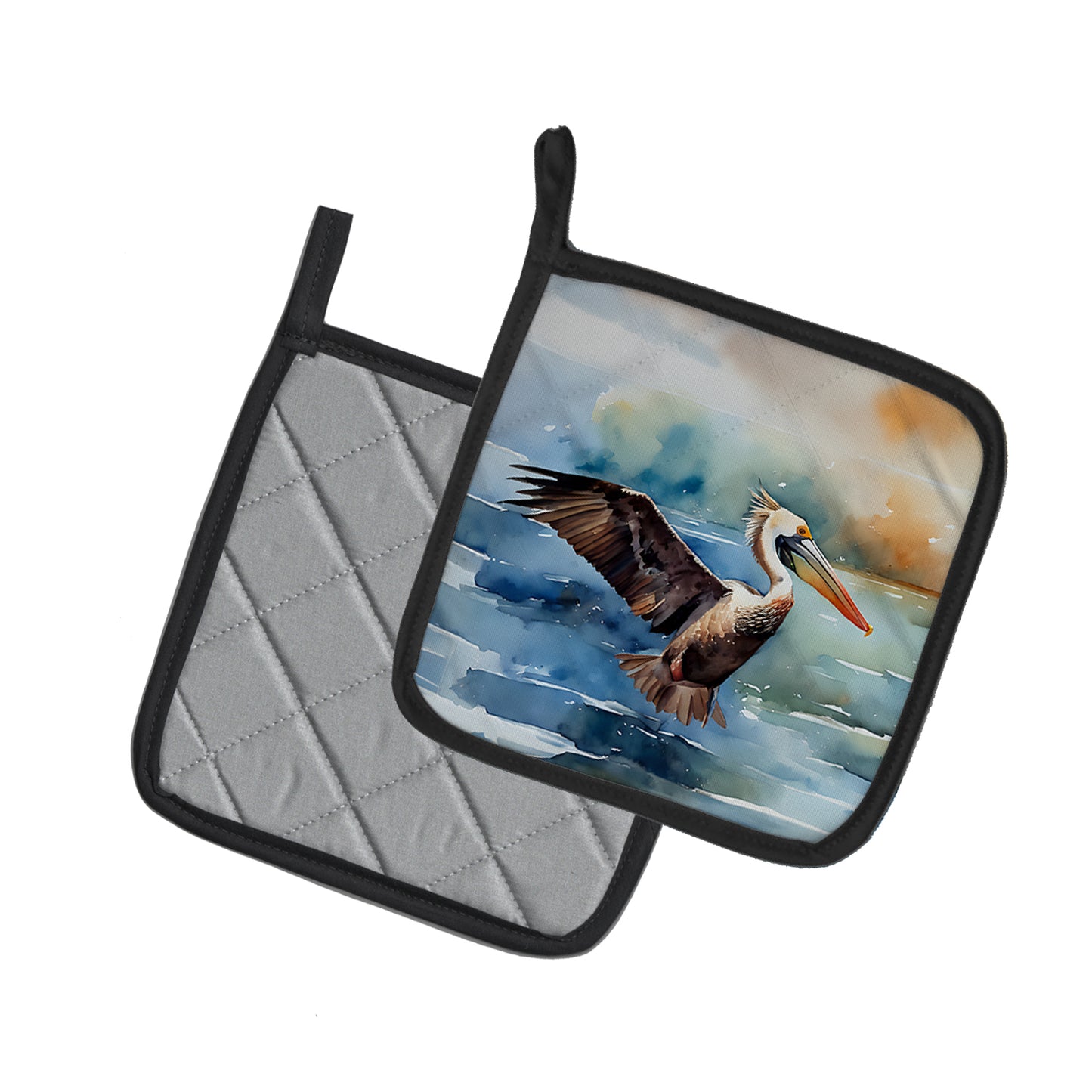 Pelican Pair of Pot Holders