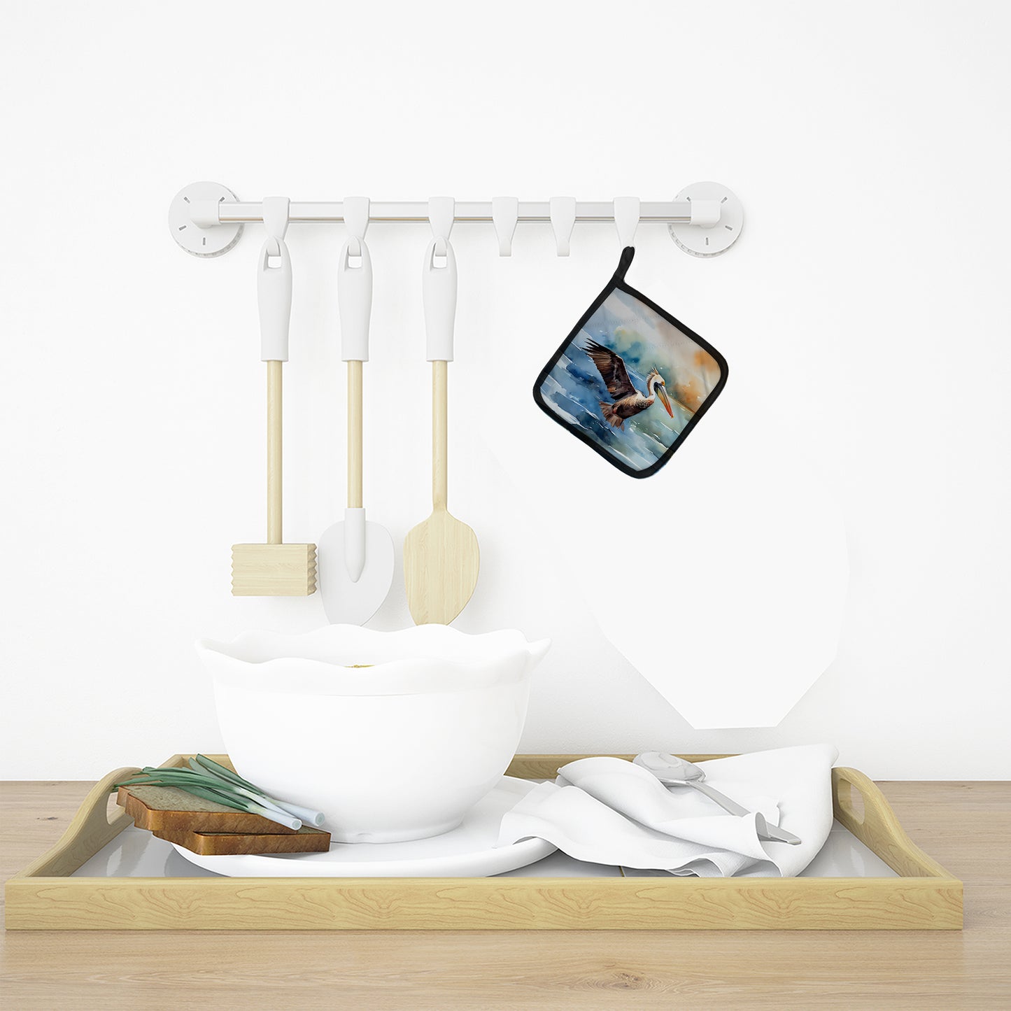 Pelican Pair of Pot Holders