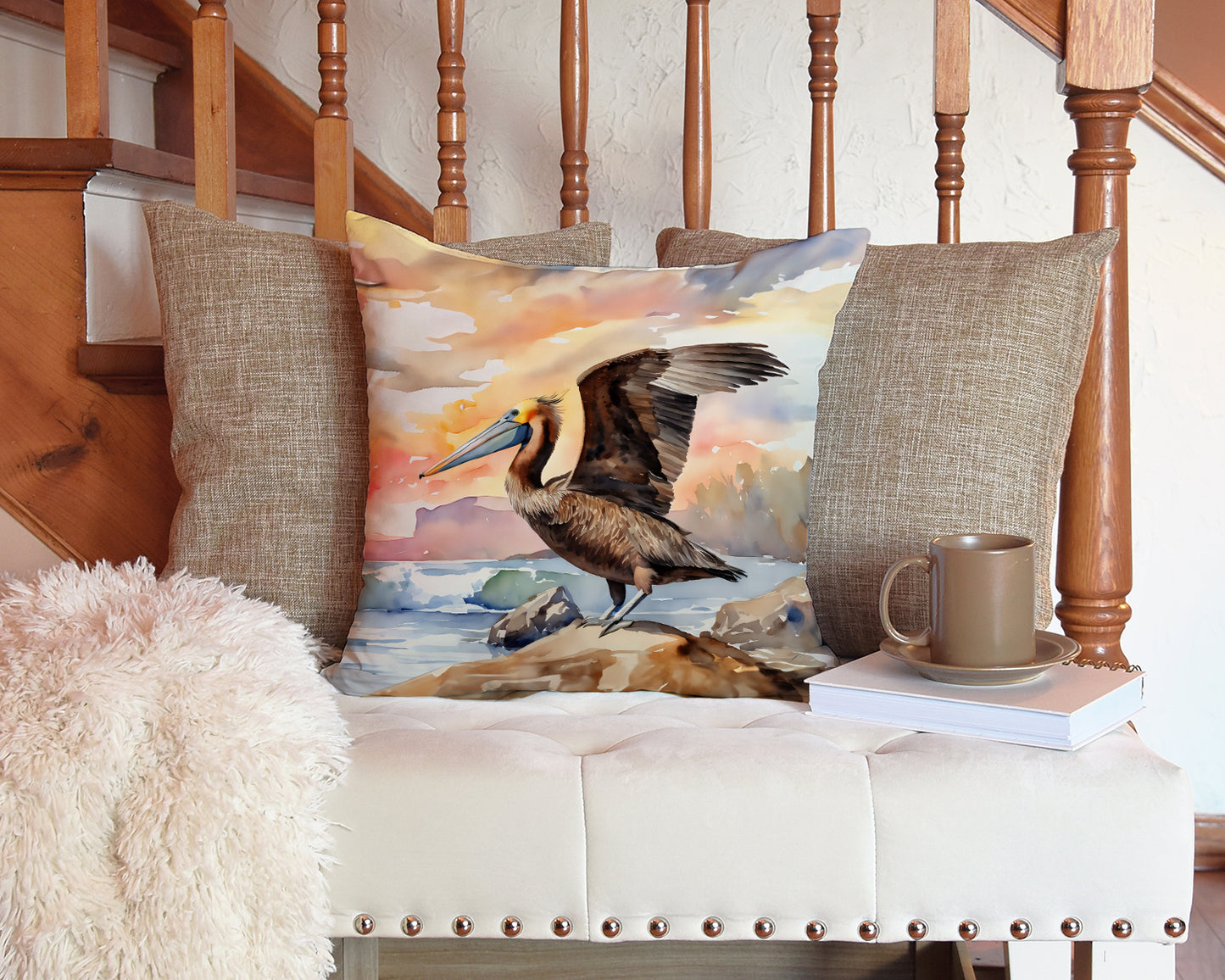 Pelican Throw Pillow