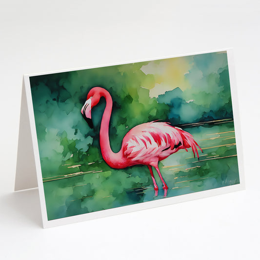 Buy this Flamingo Greeting Cards Pack of 8