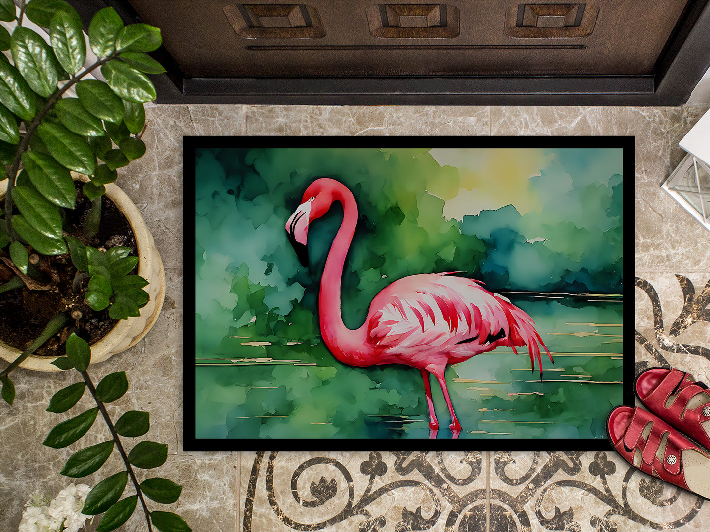 Flamingo Doormat