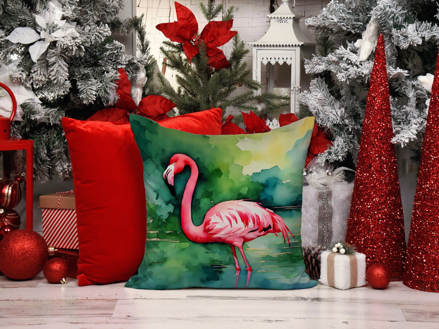 Flamingo Throw Pillow