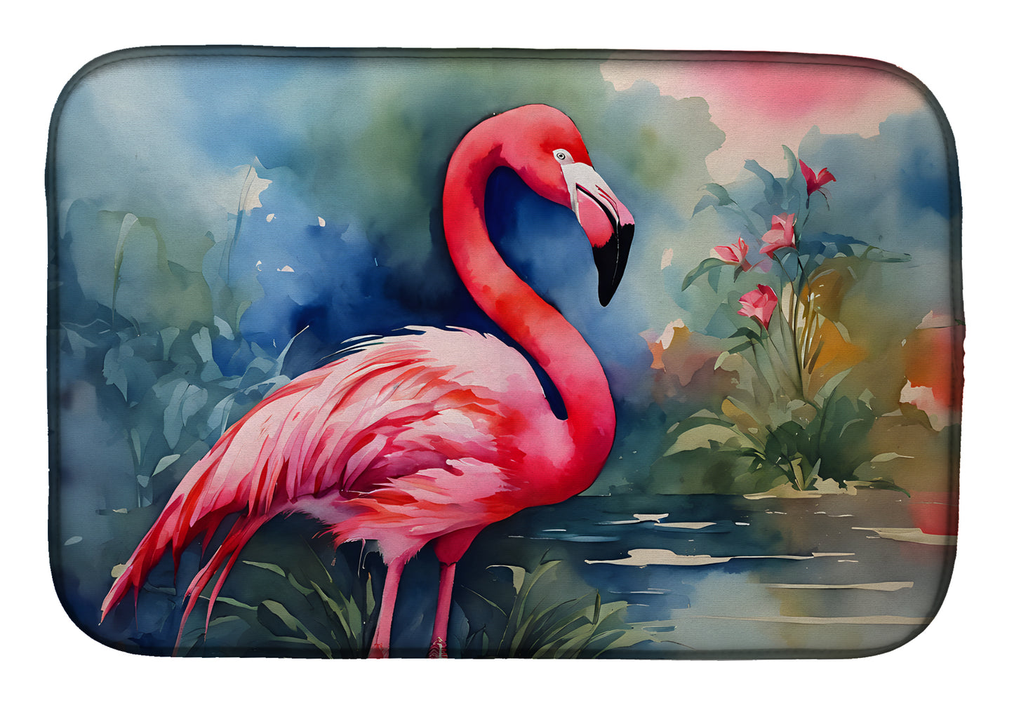 Buy this Flamingo Dish Drying Mat