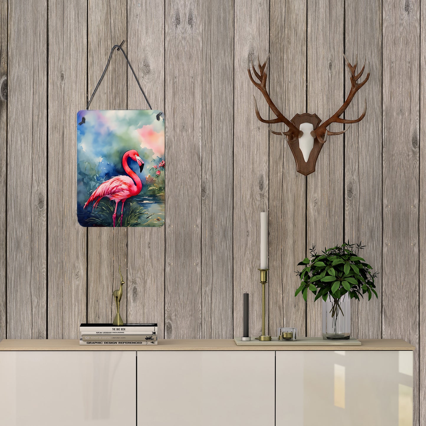 Flamingo Wall or Door Hanging Prints