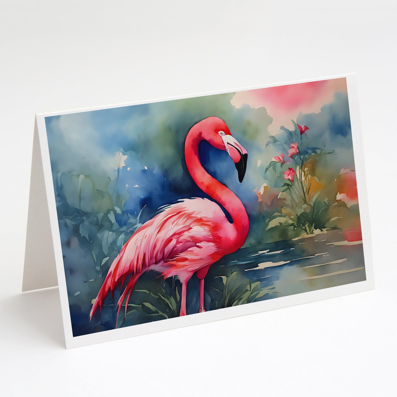 Buy this Flamingo Greeting Cards Pack of 8