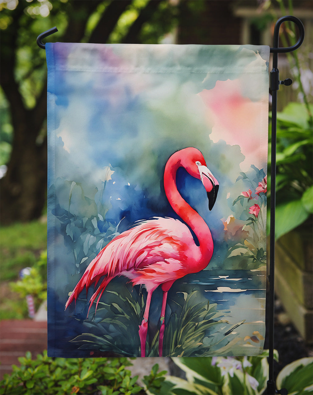 Flamingo Garden Flag