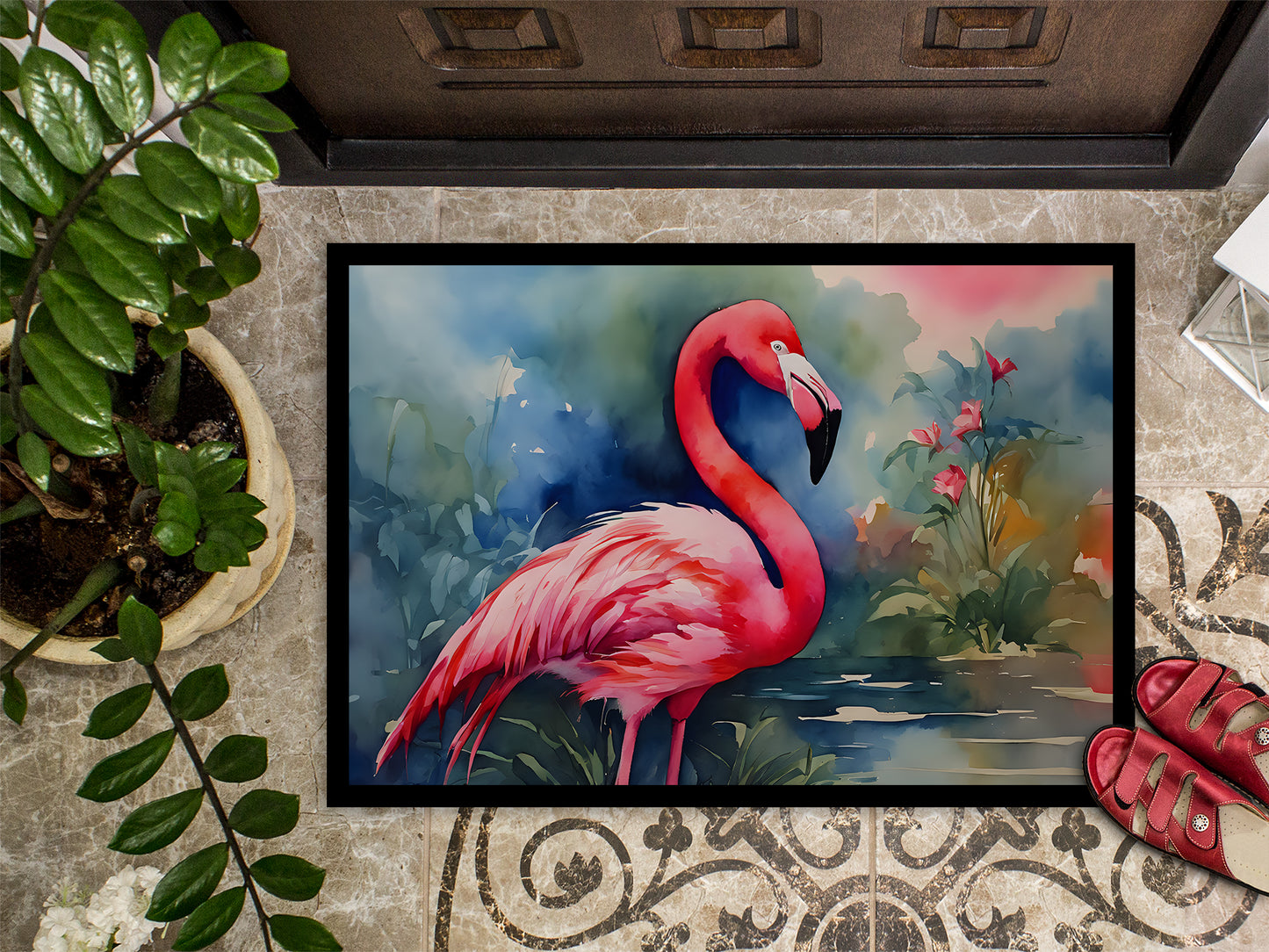 Flamingo Doormat