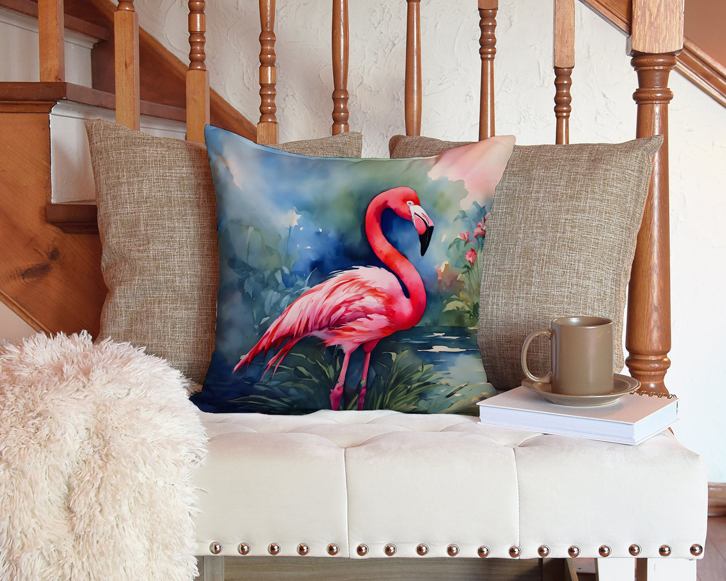 Flamingo Throw Pillow