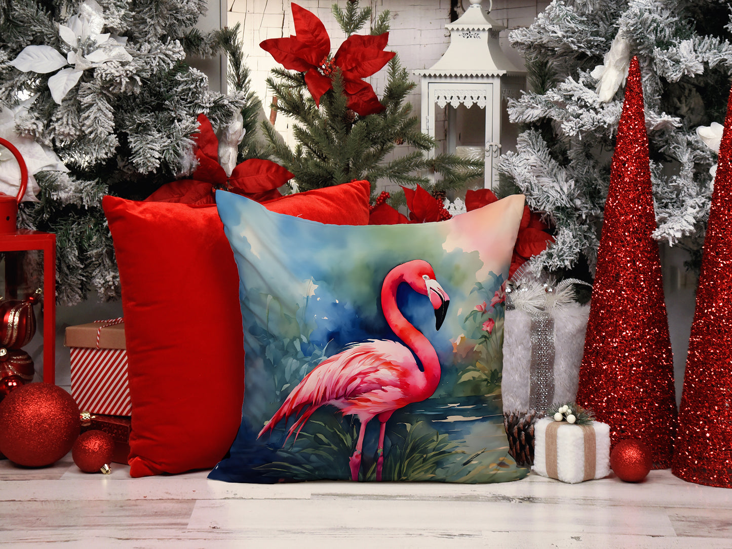 Flamingo Throw Pillow