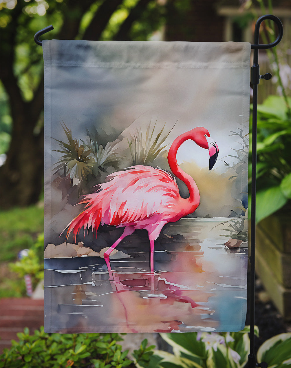 Flamingo Garden Flag