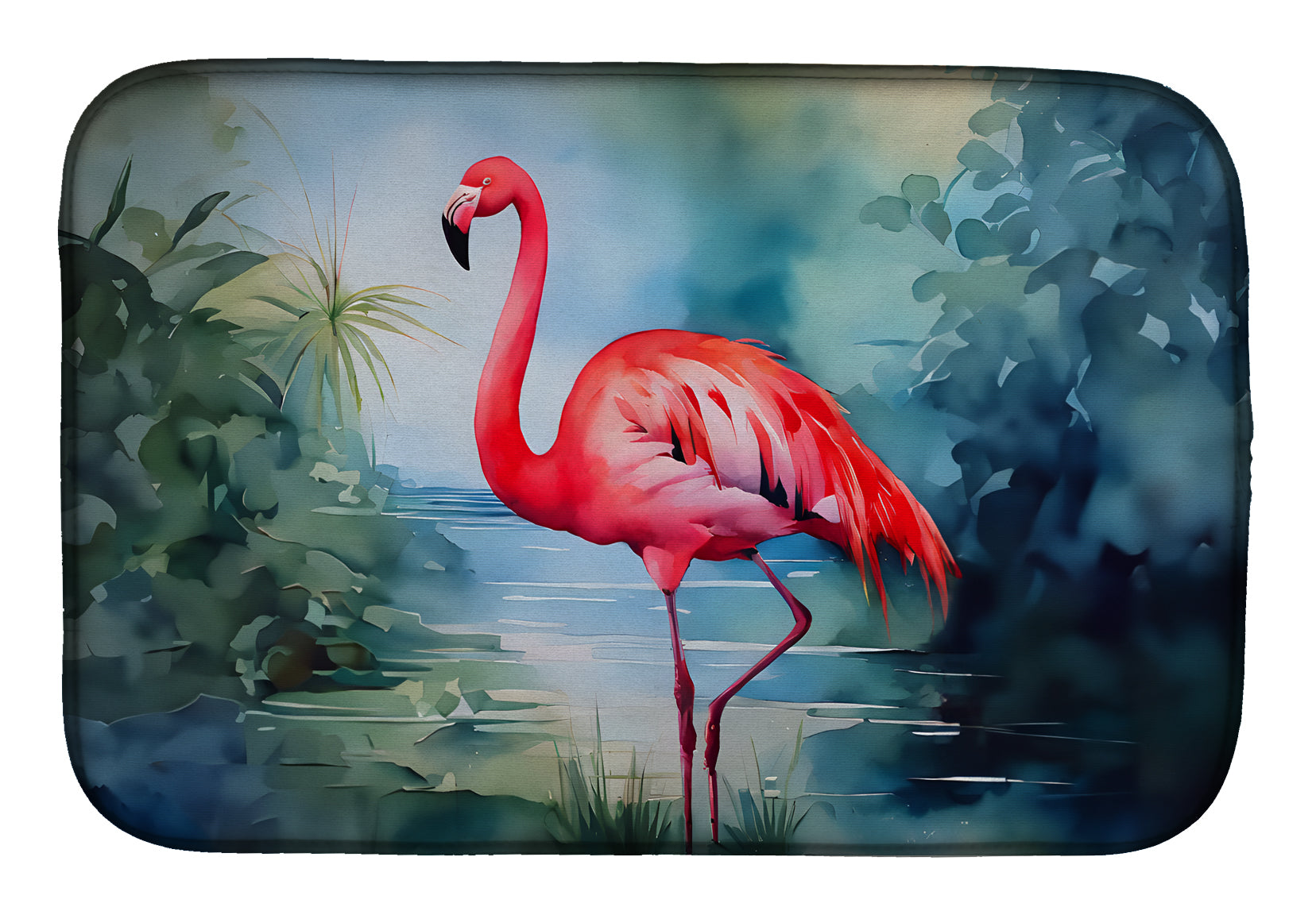 Buy this Flamingo Dish Drying Mat