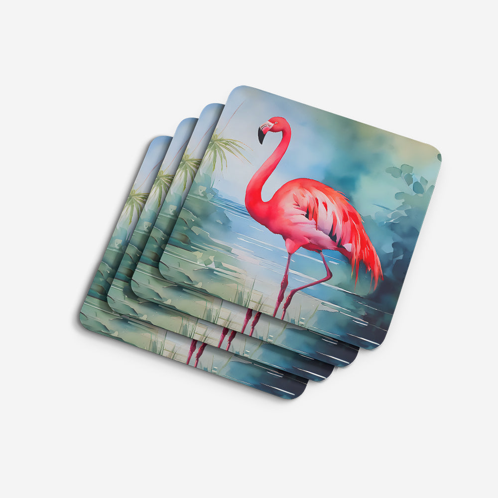 Flamingo Foam Coasters