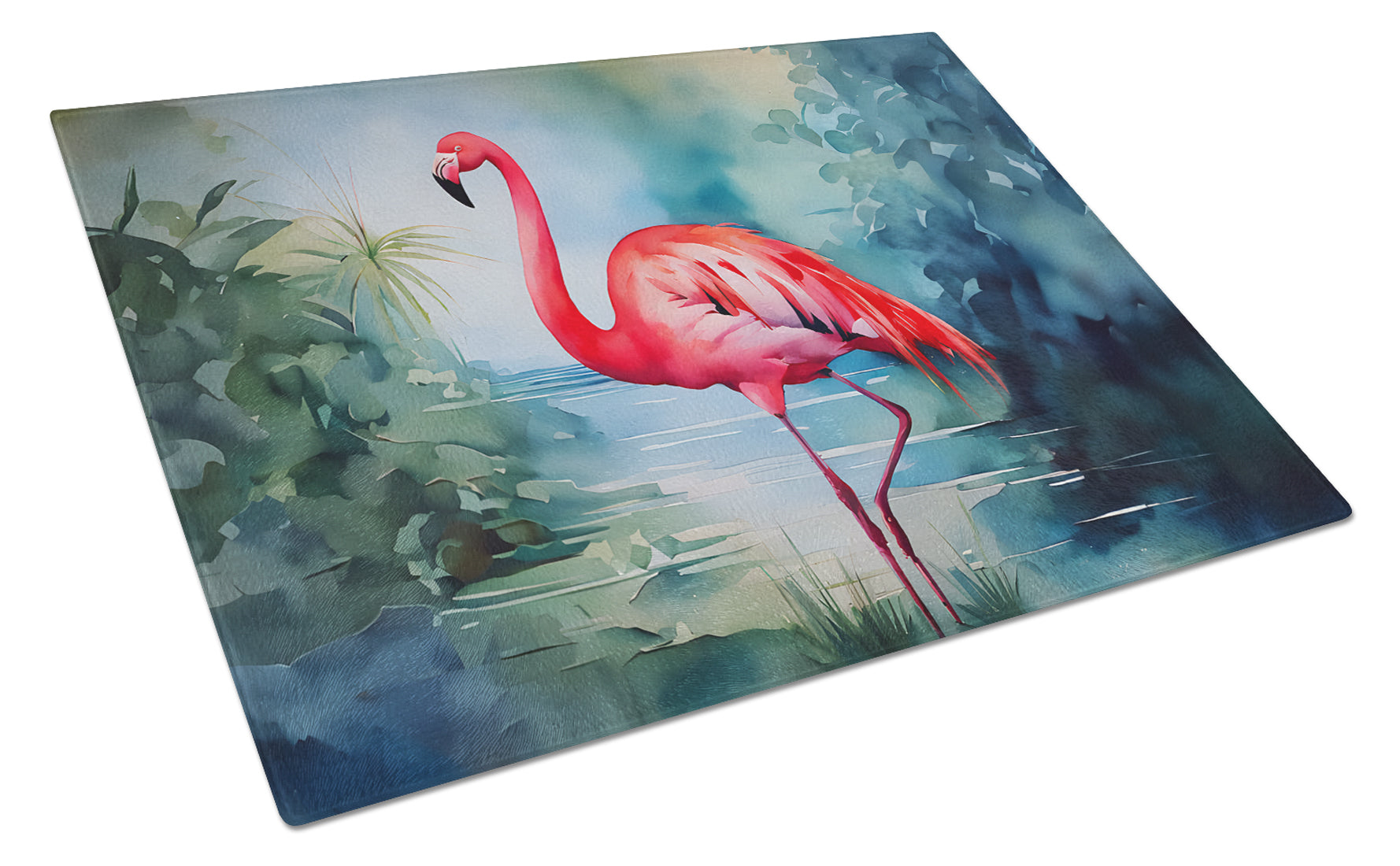 Buy this Flamingo Glass Cutting Board