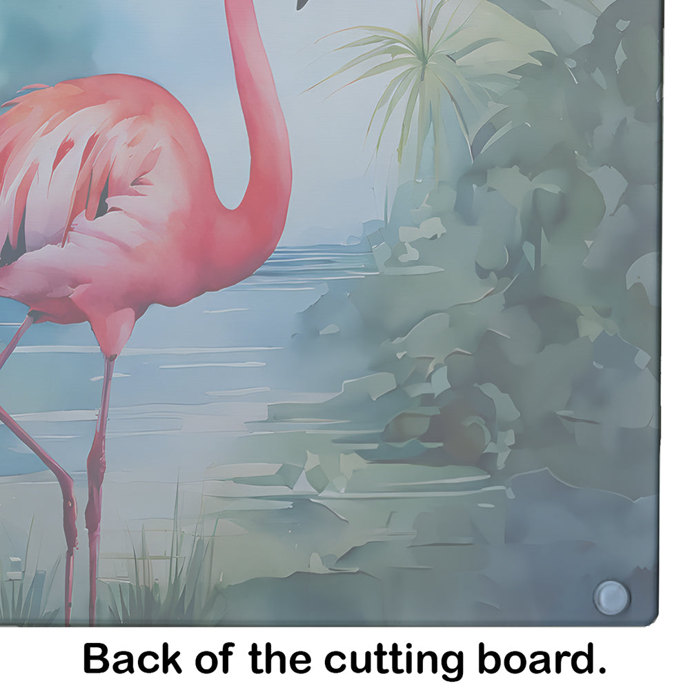 Flamingo Glass Cutting Board