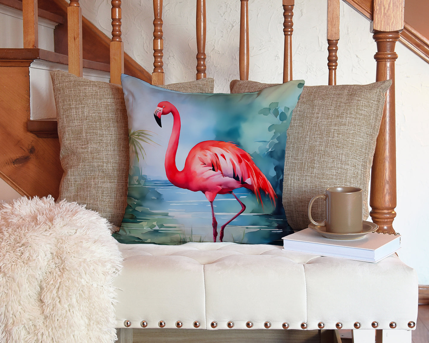 Flamingo Throw Pillow