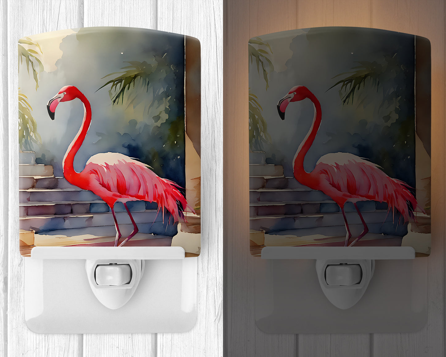 Flamingo Ceramic Night Light