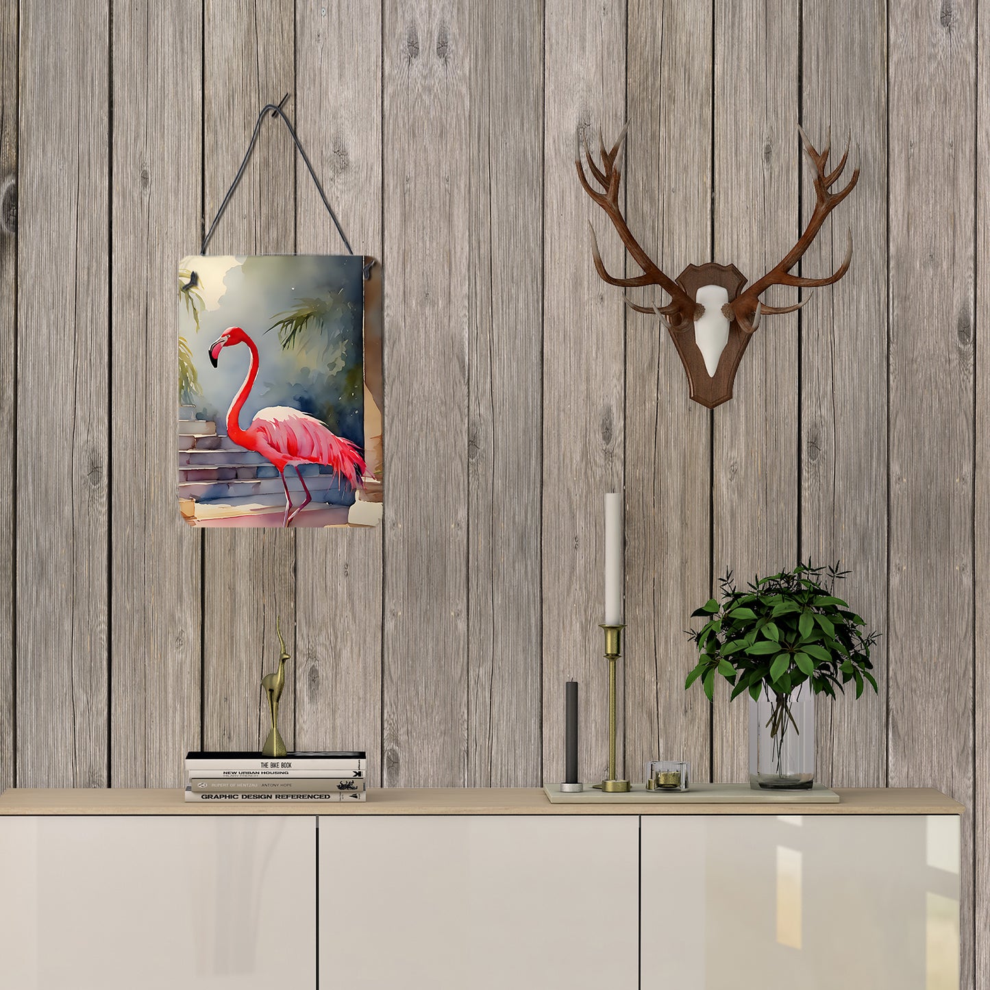 Flamingo Wall or Door Hanging Prints