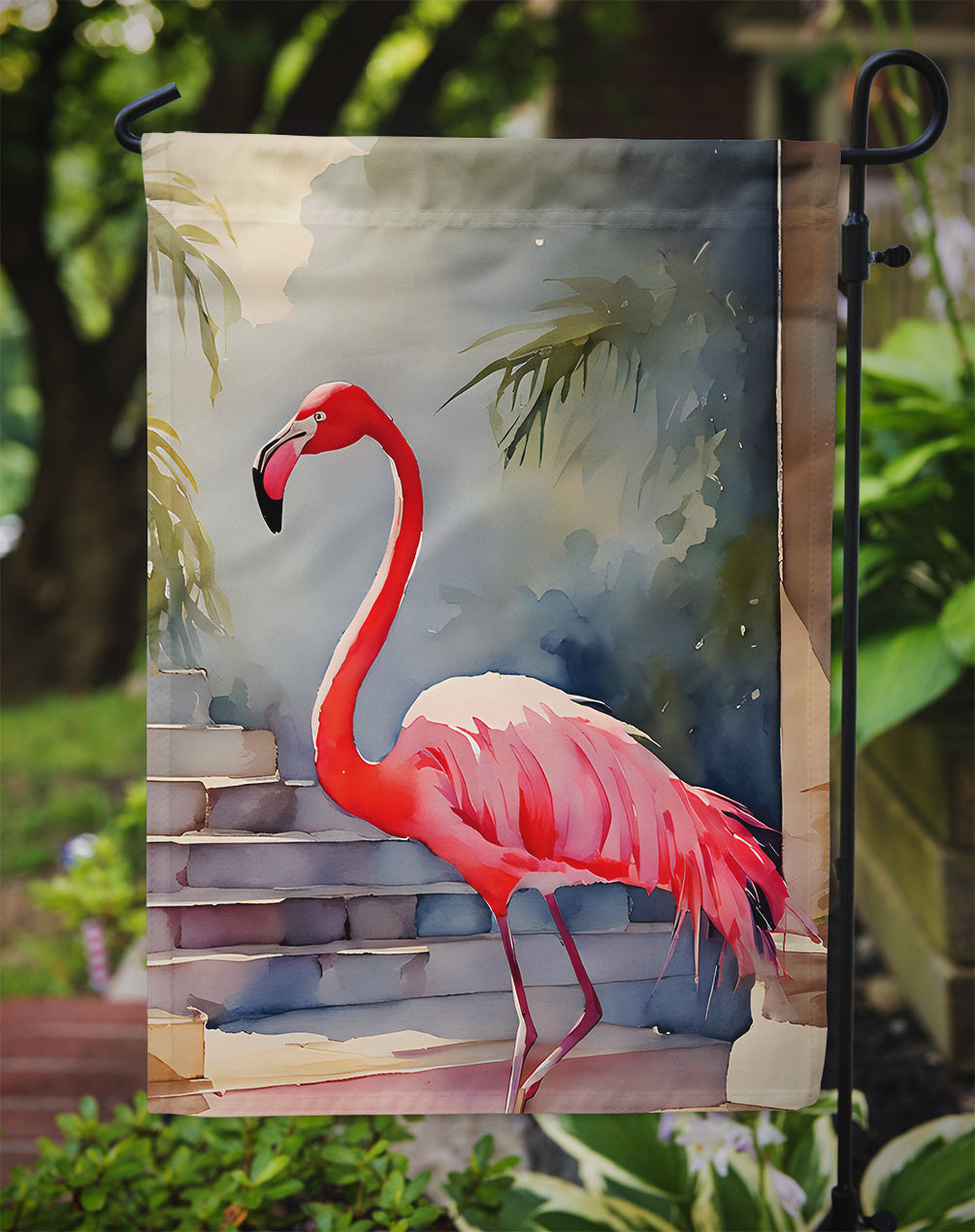 Flamingo Garden Flag