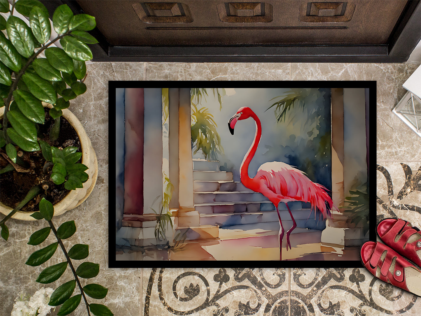 Flamingo Doormat