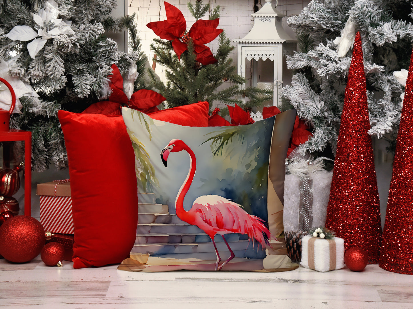 Flamingo Throw Pillow