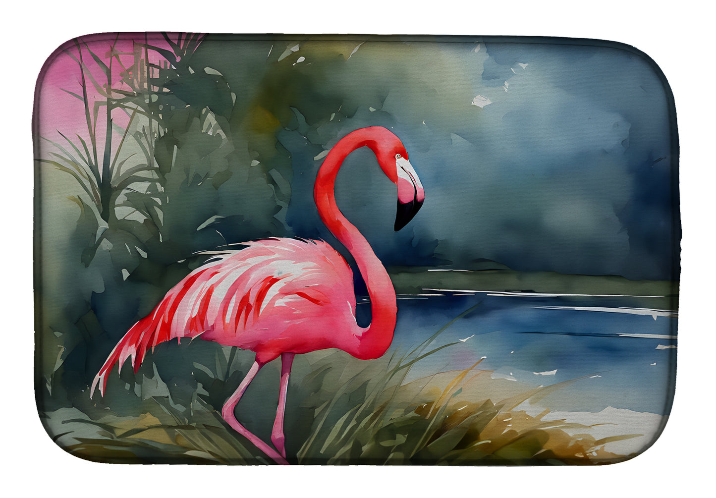 Buy this Flamingo Dish Drying Mat