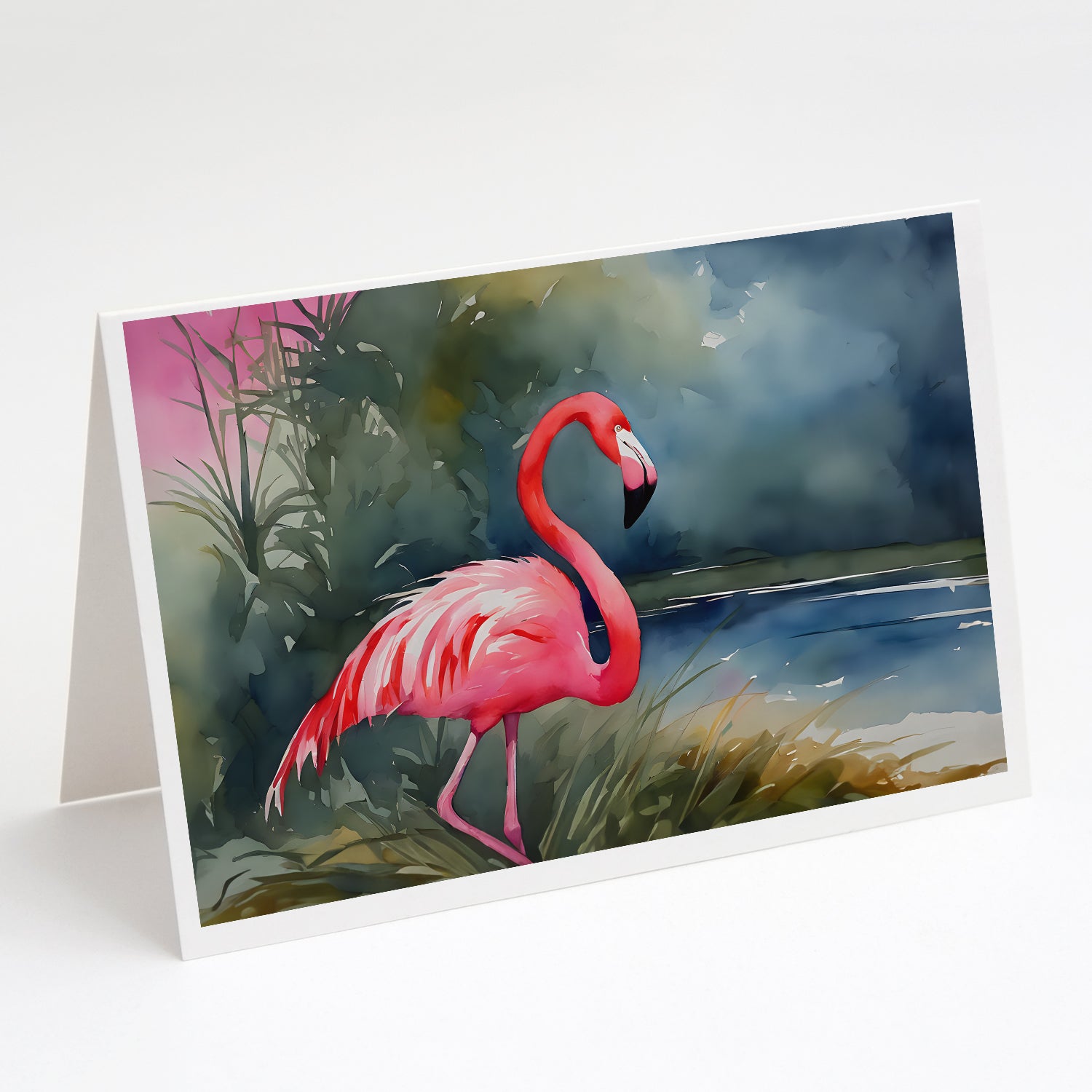 Buy this Flamingo Greeting Cards Pack of 8