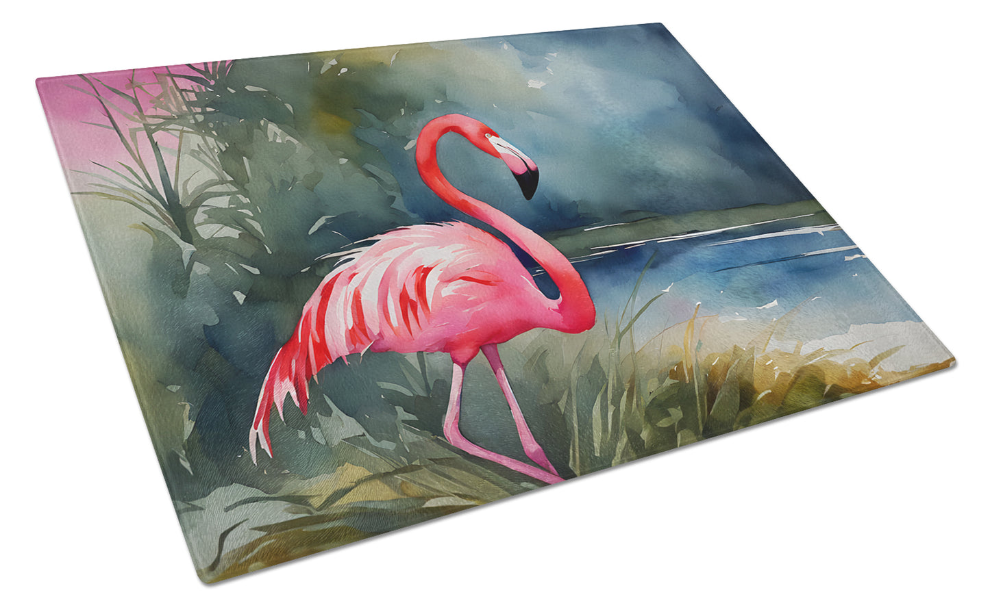 Buy this Flamingo Glass Cutting Board