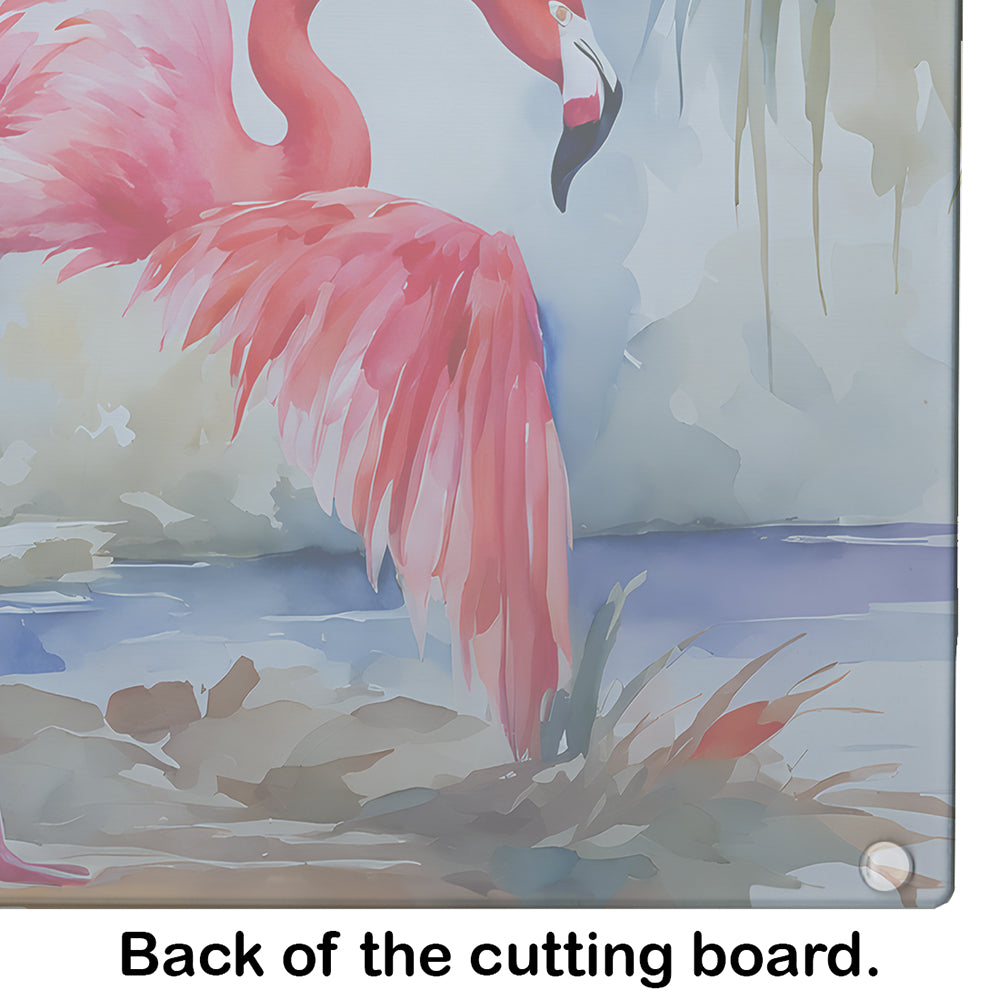 Flamingo Glass Cutting Board