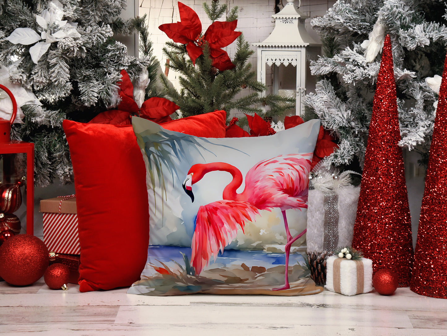 Flamingo Throw Pillow