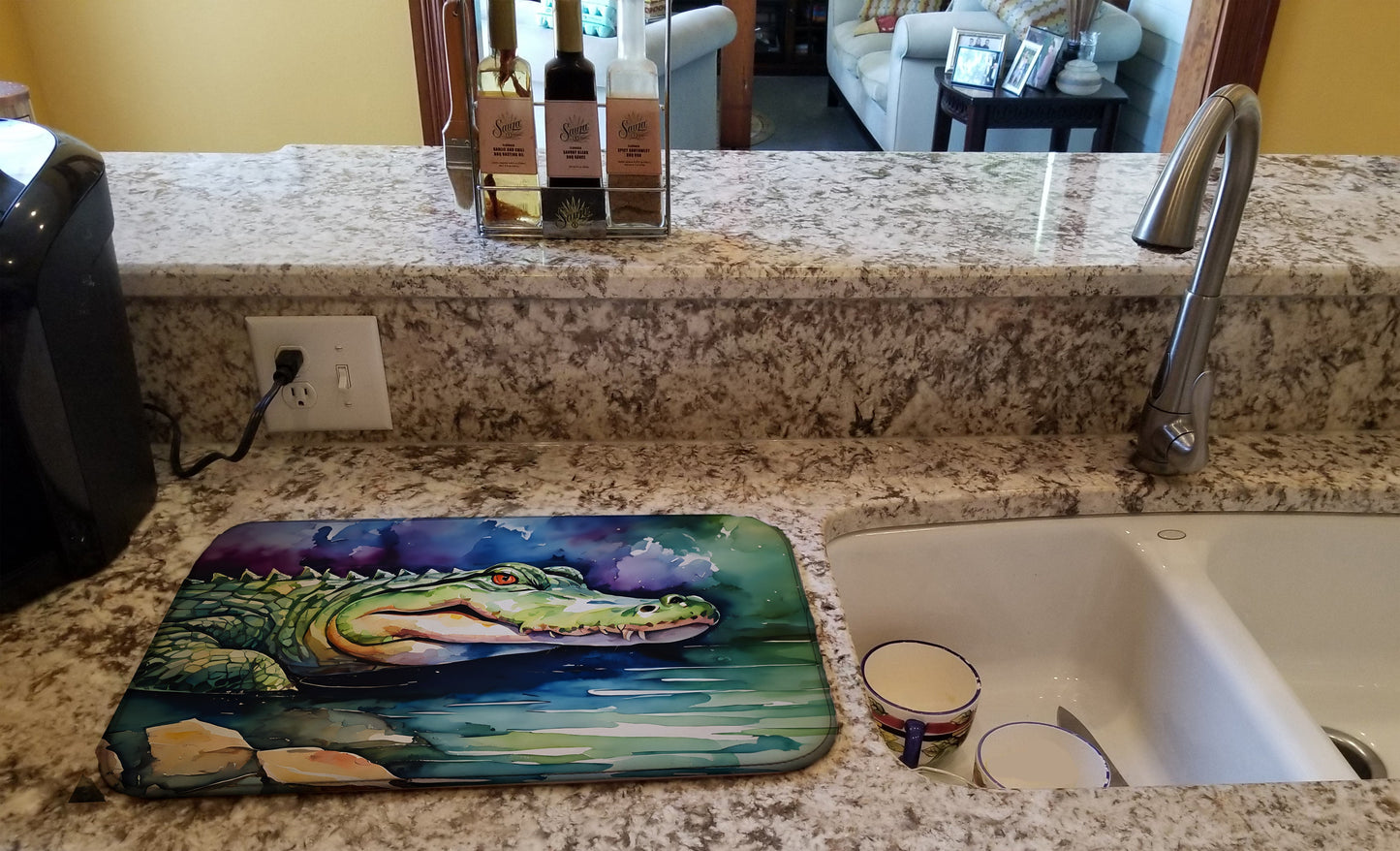 Alligator Dish Drying Mat