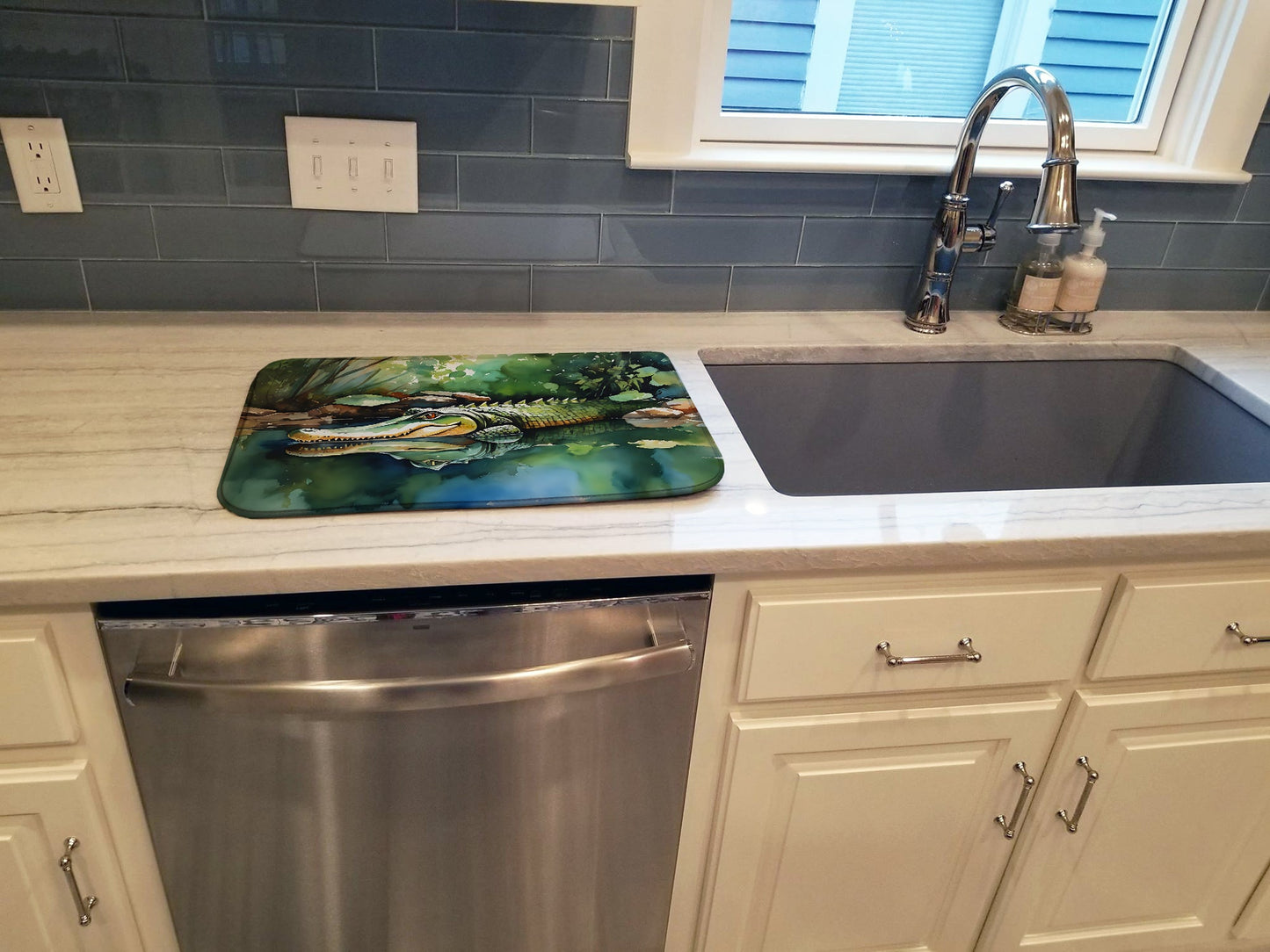 Alligator Dish Drying Mat