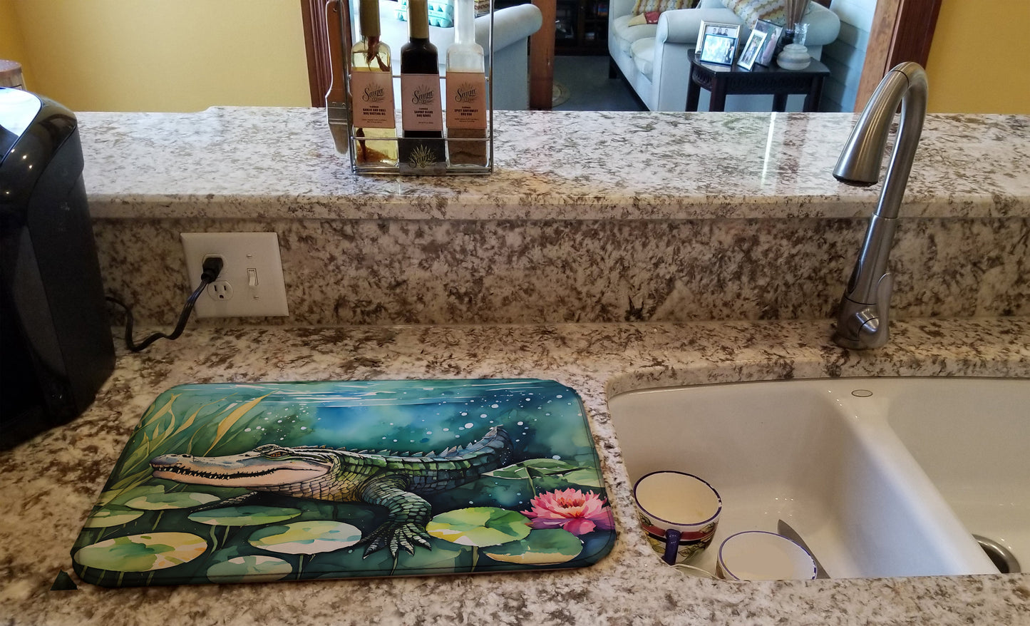 Alligator Dish Drying Mat