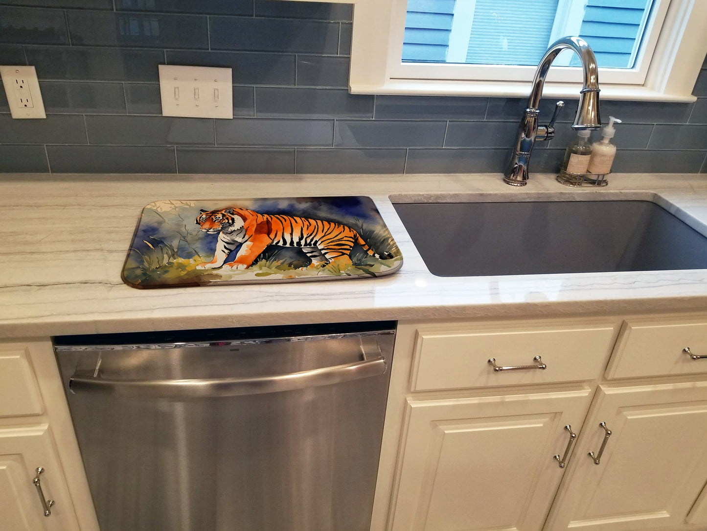 Bengal Tiger Dish Drying Mat