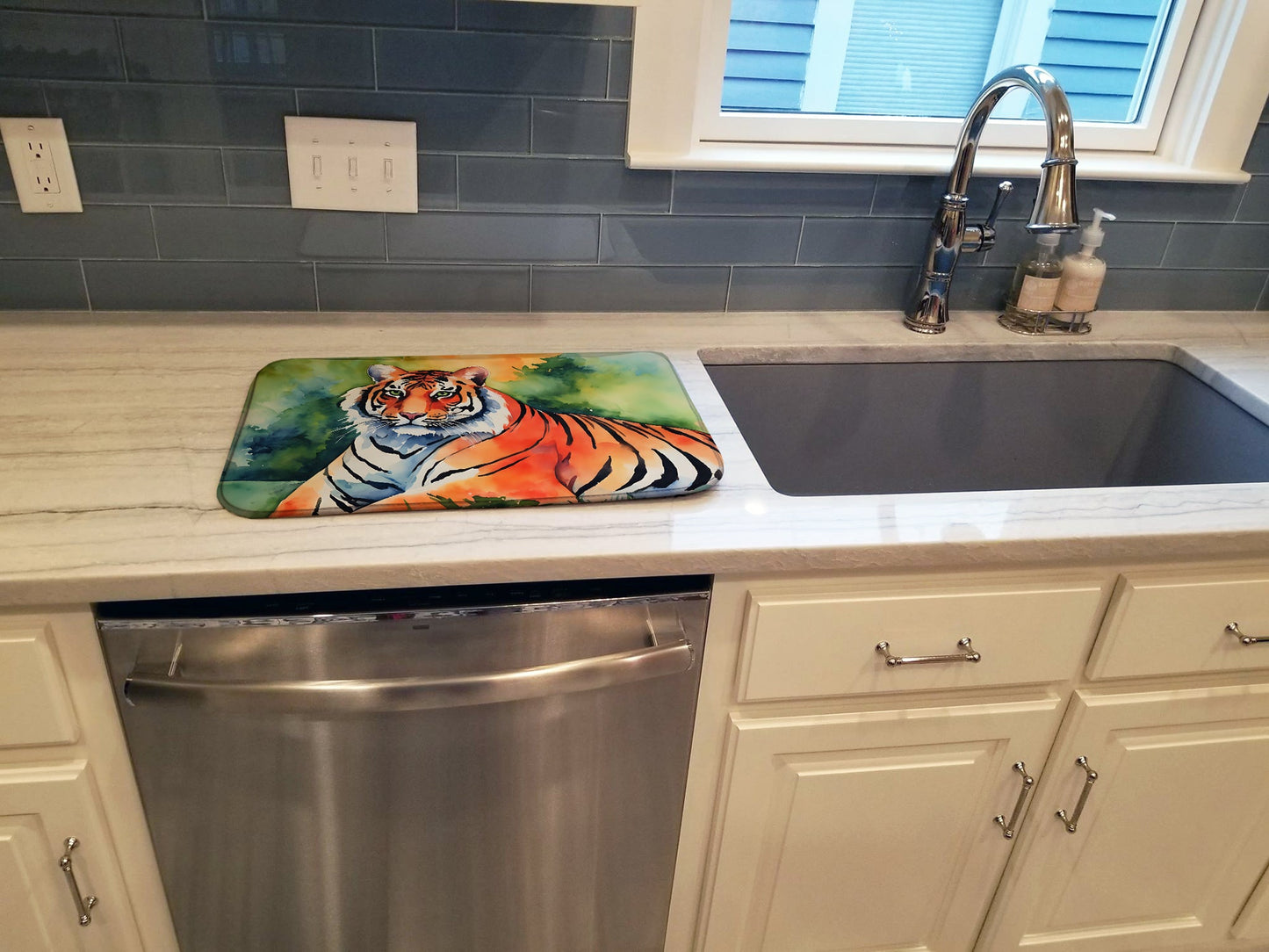 Bengal Tiger Dish Drying Mat