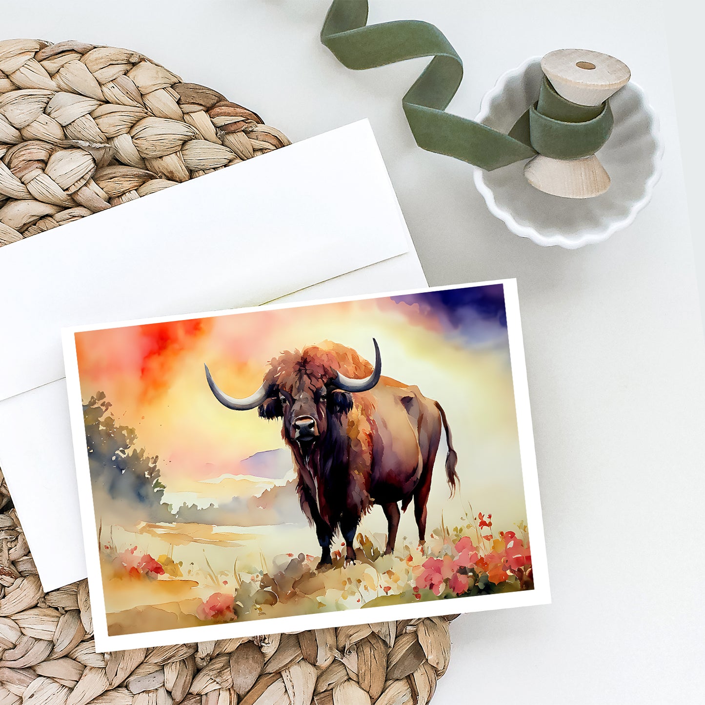 Buffalo Greeting Cards Pack of 8