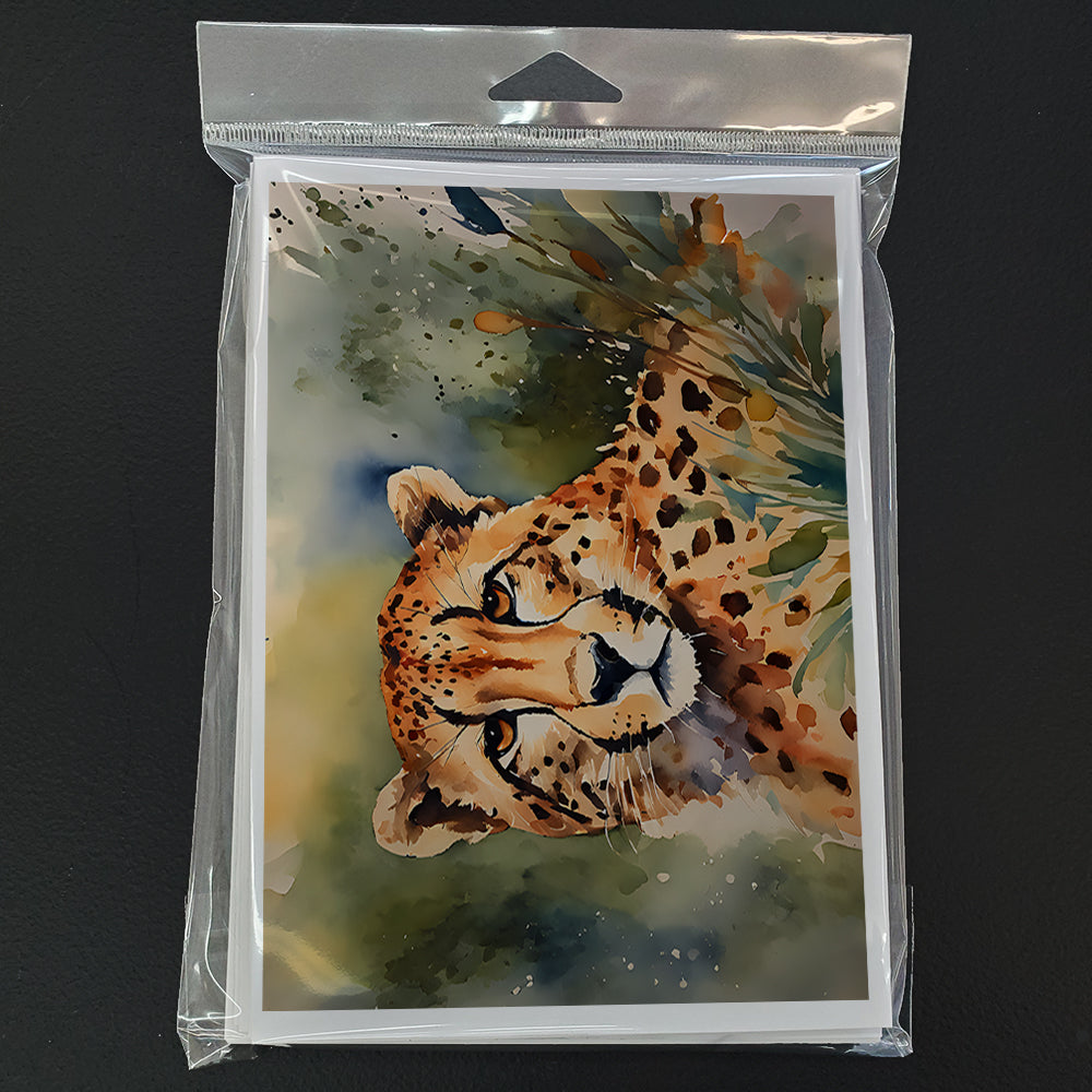 Cheetah Greeting Cards Pack of 8